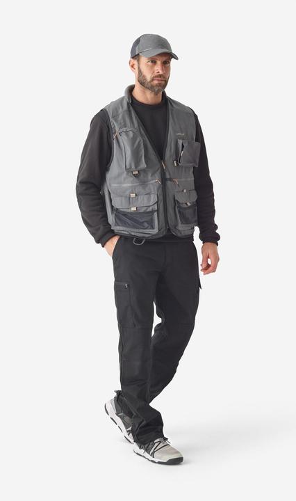 Immagine prodotto Caperlan Gilet da pesca FV 500 grigio (L)