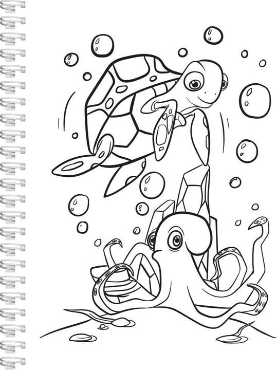 Produktbild Topulo-Verlag:Ozean-Malbuch für Kinder