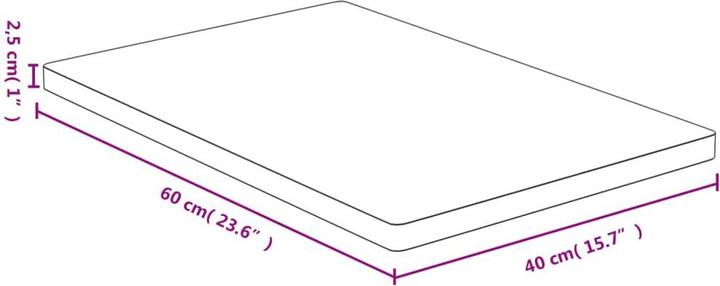 Produktbild VidaXL Weston (40 x 60 x 2.5 cm)