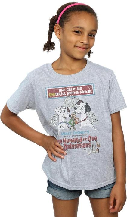 Produktbild Disney 101 Dalmatians Retro Poster TShirt Mädchen (140, 146)
