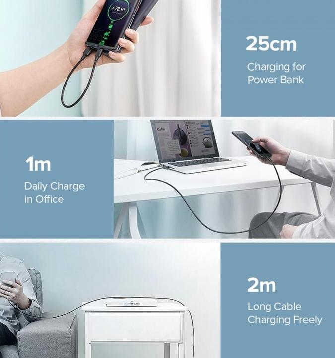Image du produit Ugreen Câble de données USB-A 2.0 vers USB-C (1 m, USB 2.0)