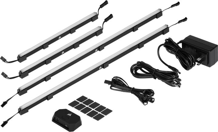 Produktbild Corsair iCUE LS100 Smart Lighting Strip Starter Kit mit jeweils 2 Streifen in 450 mm und 250 mm (RGB)
