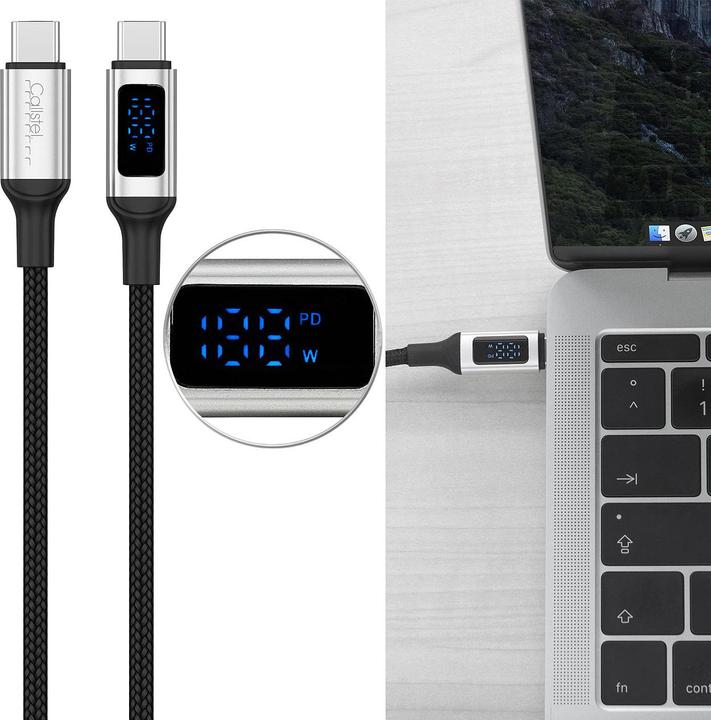 Produktbild Callstel 100-W-PD-USB-C-Daten- & Ladekabel (1.20 m, 100 W)