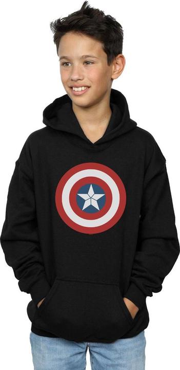 Immagine prodotto Captain America Civil War Shield Felpa con Cappuccio Ragazzi (140, 146)