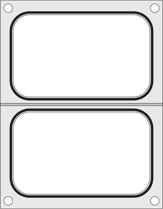 Image du produit Hendi Matrice pour machine à sceller. 2x 178x113 mm