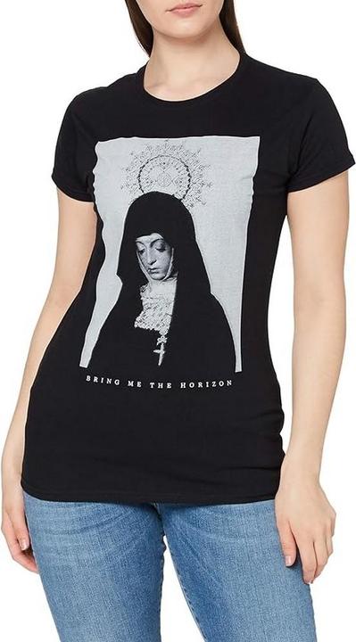 Actual product image Bring Me The Horizon Womens/Ladies Nun Cotton T-Shirt (M)