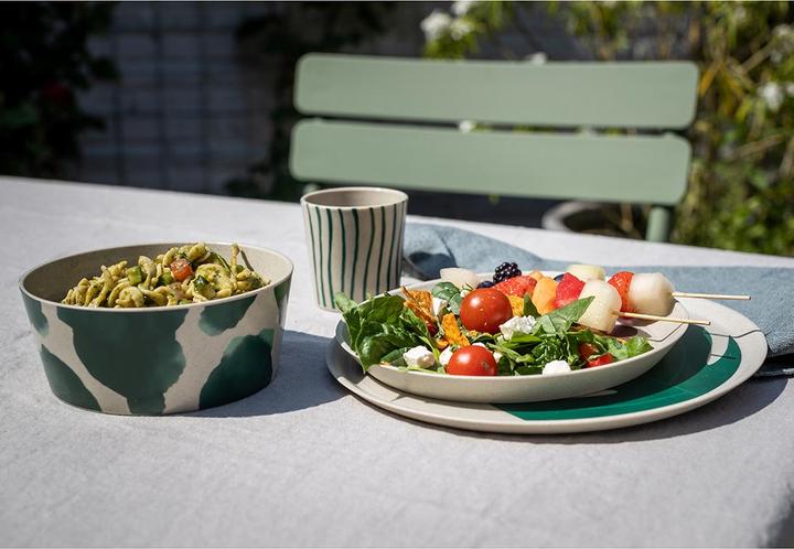 Produktbild Koziol Frühstücks- & Dessertteller Connect Monstera 4 Stück (4 x, 20.50 cm)