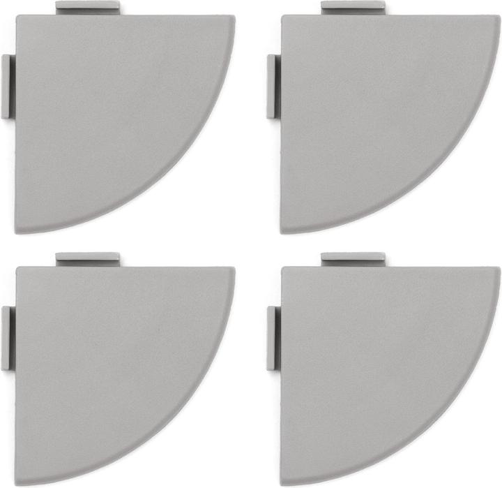Bergo Abschlussecke zu XL Steingrau, 4 Stück (4 x, 5.5 x 5.5 cm)