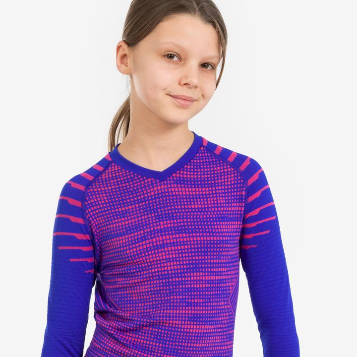 Produktbild Kipsta Kinder Fussball Funktionsshirt kurzarm - Keepdry schwarz (10, 11, 12)
