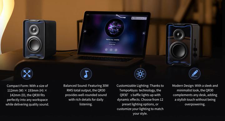 Produktbild Edifier QR30 Speakers (black) (1 Paar, 30 W)