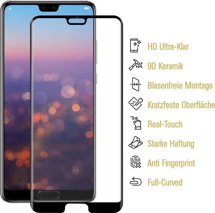 Actual product image Protectorking 3x Ceramic-Glass Full Cover HD Klar (3 Piece, Huawei P20 Pro)