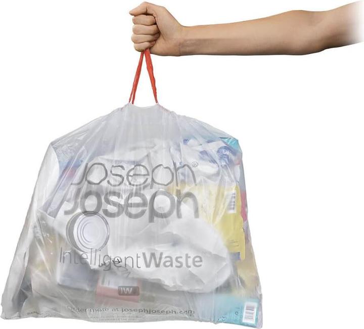 Produktbild Joseph Joseph IW7 Transparent Bin Liners, Ideal for Recycling- Pack of 20, Clear, 20 Litres- Designed for Totem Co (20 x, 20 l)