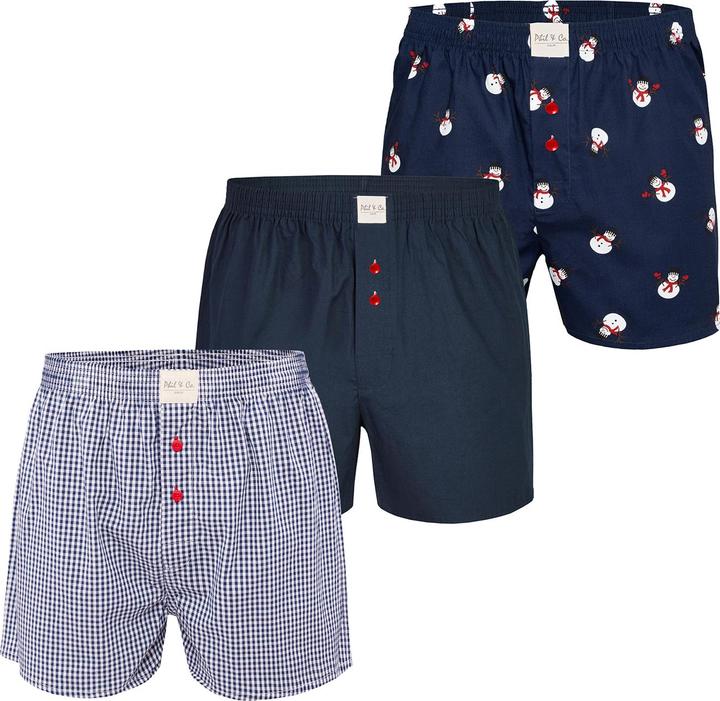 Produktbild Phil & Co. Berlin Boxer Chrstimas Boxer 3er Pack (M, 3er Pack)