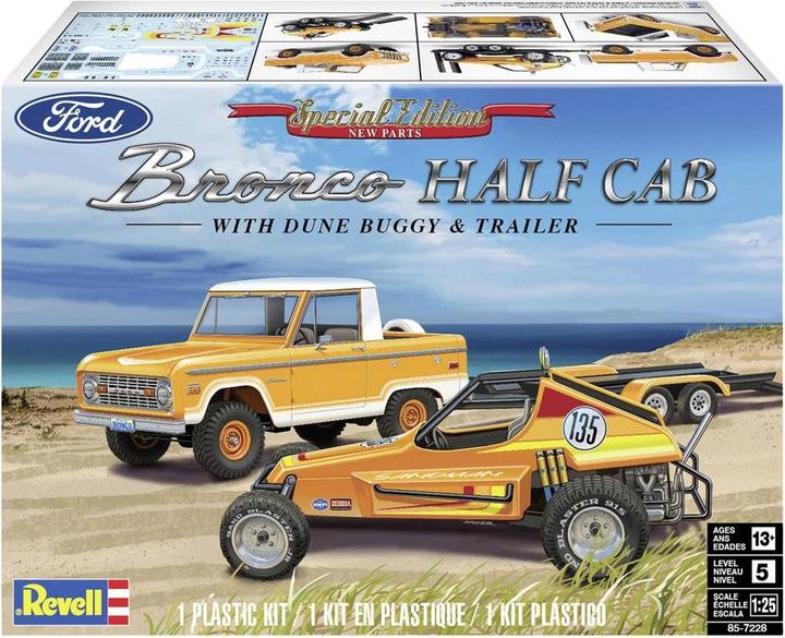 Actual product image Revell Ford Bronco Half Cab- Sandman II