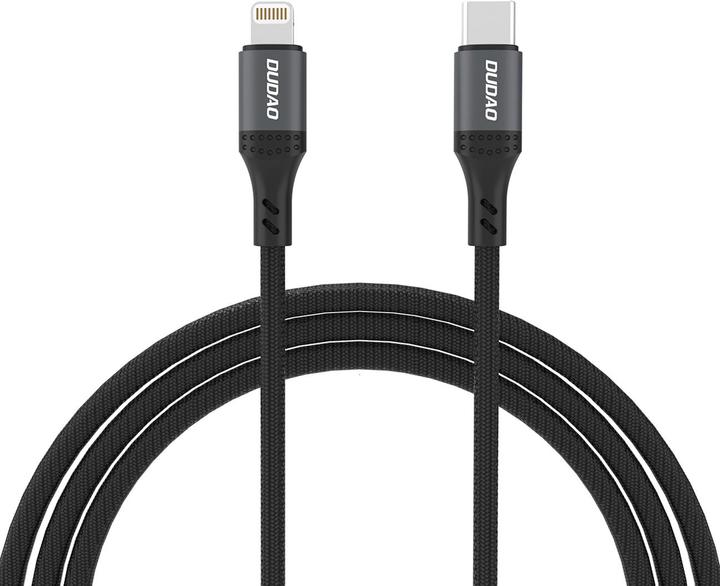 Produktbild Dudao L3CL USB-C - Lightning 30W 2m Braided Cable - Black (2 m, 30 W)