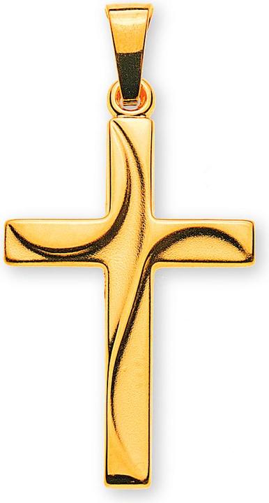 Image du produit Muau Pendant cross yellow gold 750, 29x14mm (Or)