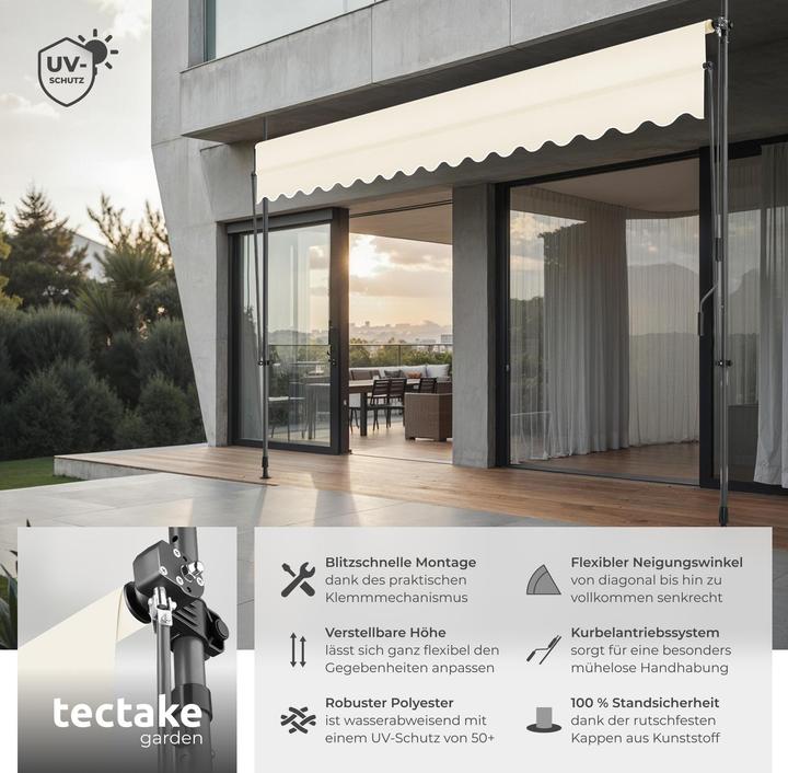 Actual product image tectake Clamping awning (4 m)
