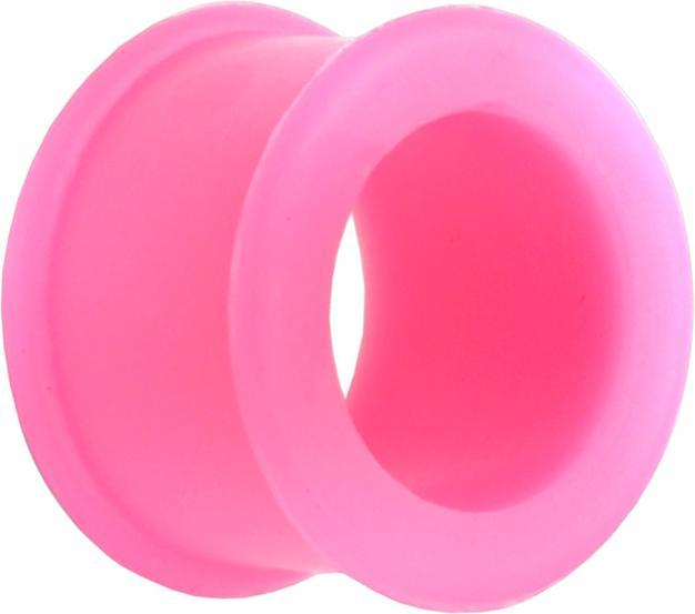 Star Piercing Tunnel dick pink (ohne Messing, Silikon)