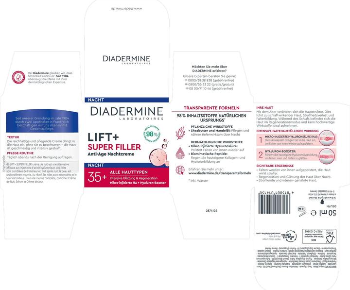 Actual product image Diadermine Lift+Super Filler (50 ml)