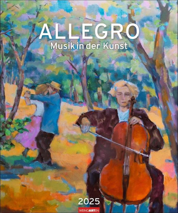 Produktbild Allegro - Musik in der Kunst Kalender 2025 - Musik in der Kunst (46 x 55 cm, Deutsch)