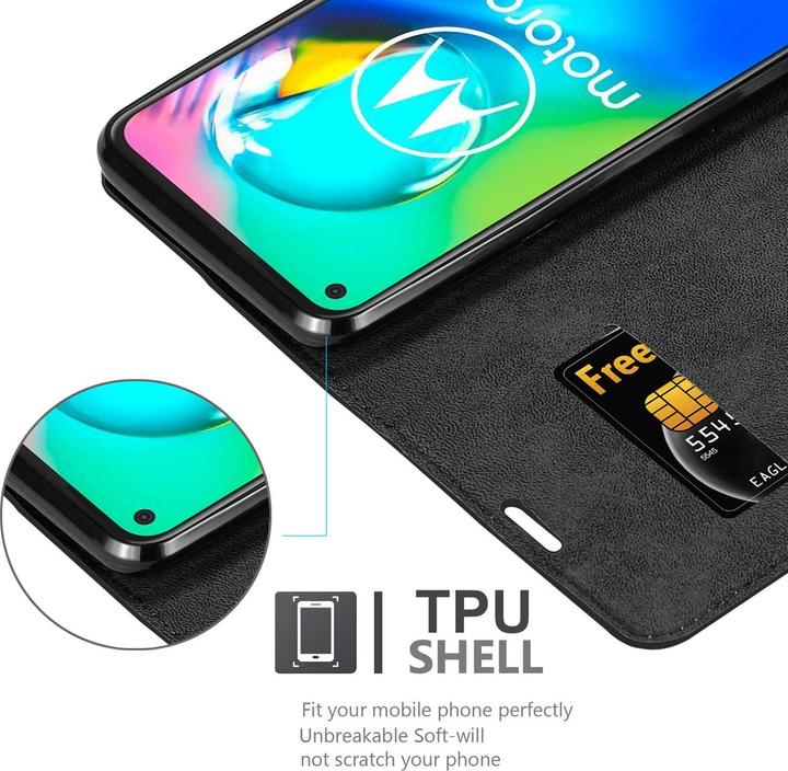 Produktbild Cadorabo Book Invisible Magnet Cover (Motorola Moto G8 Power Lite)