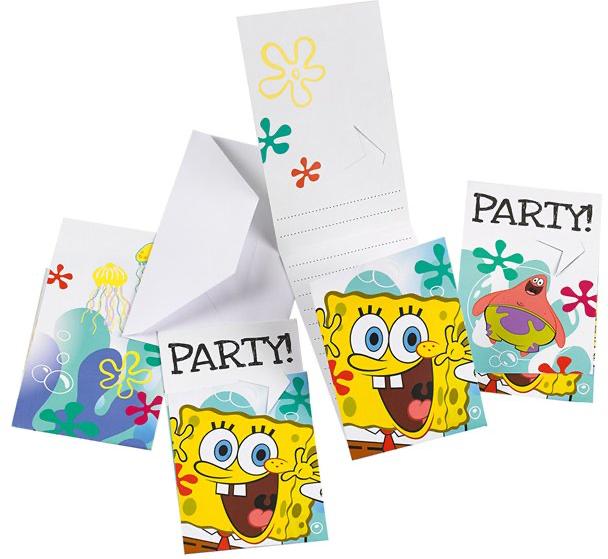 Amscan SpongeBob-Partyeinladungen