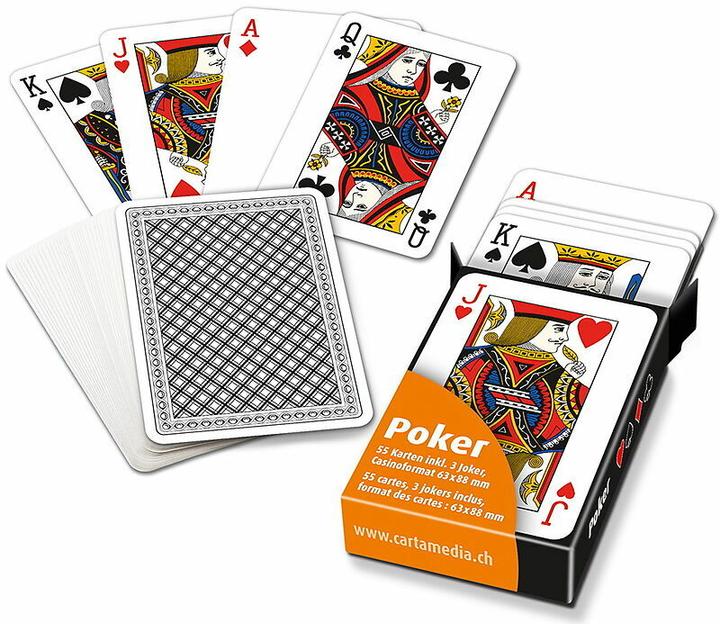Pokerkarten in Faltschachtel (Deutsch)