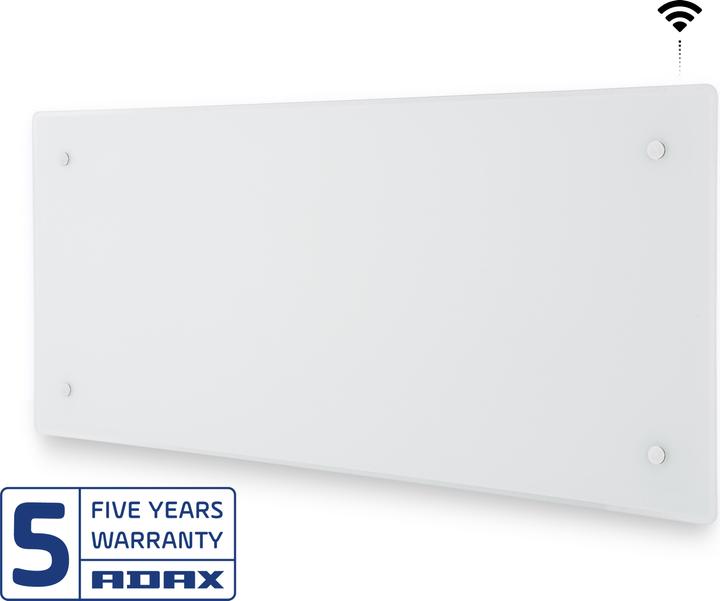 Image du produit Adax Surface de chauffe en verre Clea H 12 KWT, 1200W 230V avec WiFi, blanc (1200 W)