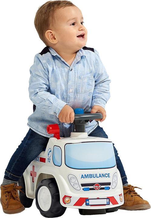 Immagine prodotto Falk Toys Ambulanza cavalcabile con volante e clacson per riporre gli oggetti