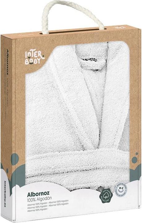 Interbaby BAGNO - 100% FROTEE - MONOCOLORE - CASSAPANCA - MISURA - 6-8 - BIANCO
