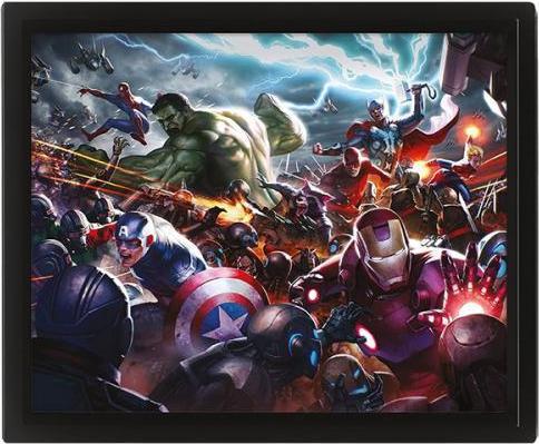 Pyramid 3D painting Marvel Future Fight Heroes (26 x 20 cm)