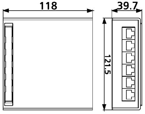 Immagine prodotto Metz Connect E-DAT C6 6x8(8) Distributore con montaggio a filo