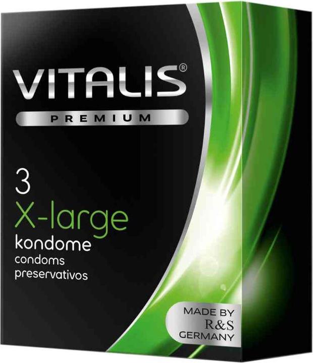 Vitalis PREMIUM "X-Large" 3 extra long condoms with a little more girth (3 pcs.)