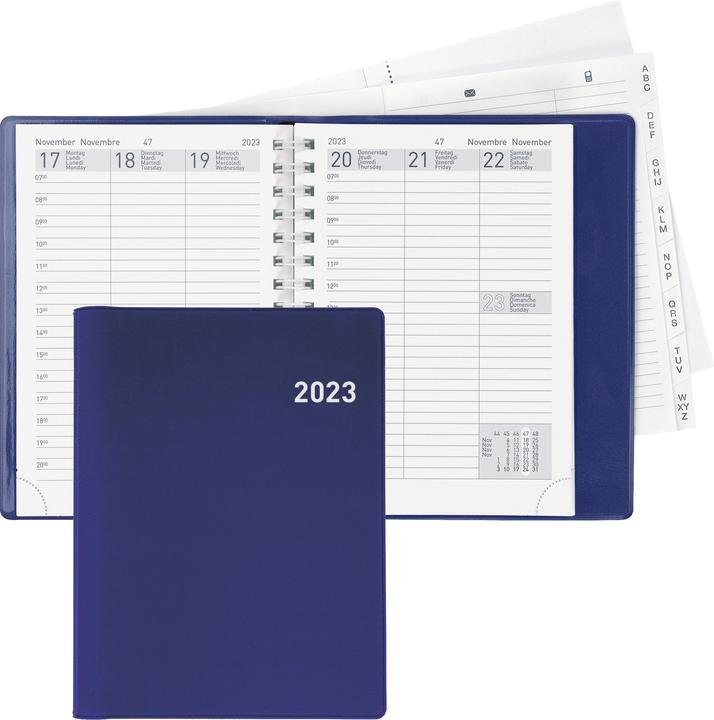 Actual product image Biella Pocket Agenda Rex Wire-O (10 x 14 cm, Hardcover, German, English, French, Italian)