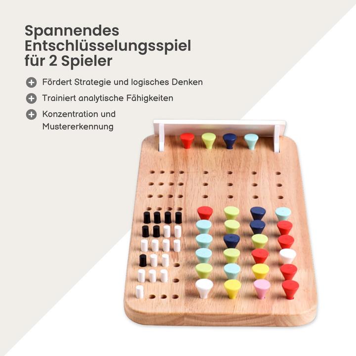 Immagine prodotto Hermex Gioco di decrittazione Mastermind Gioco di plug-in Gioco di logica Gioco di decrittazione di codici (Inglese)