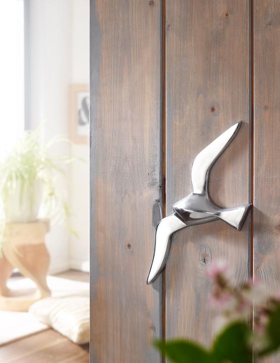 Actual product image FineBuy Wall decoration seagull aluminum 30 cm