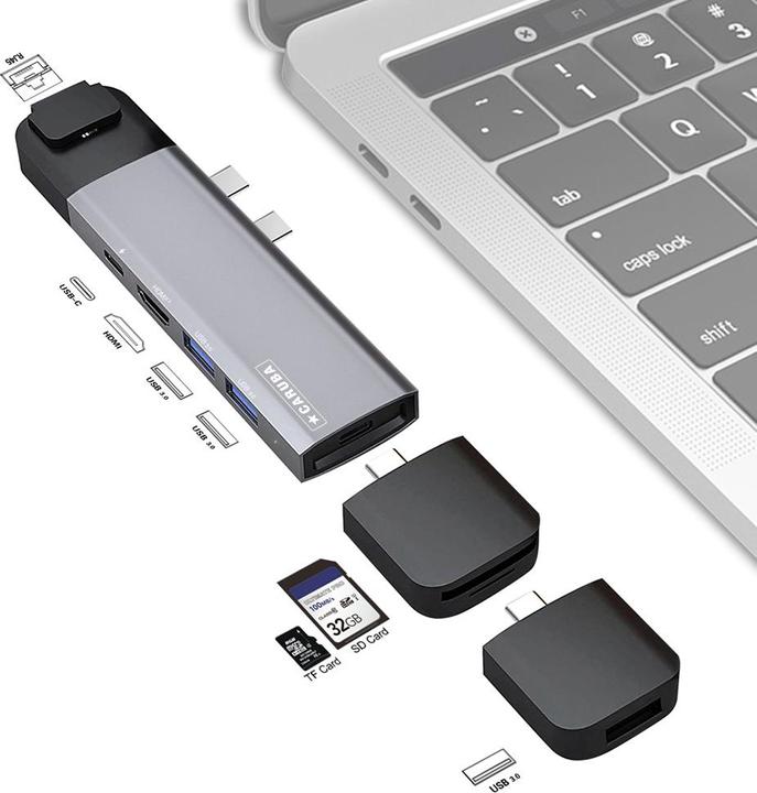 Immagine prodotto Caruba Hub USB C multifunzione 9 in 1 Grigio spazio (USB-C)