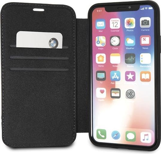 Immagine prodotto BMW Custodia a libro in pelle Signature Logo Series (Apple iPhone X, Apple iPhone XS)
