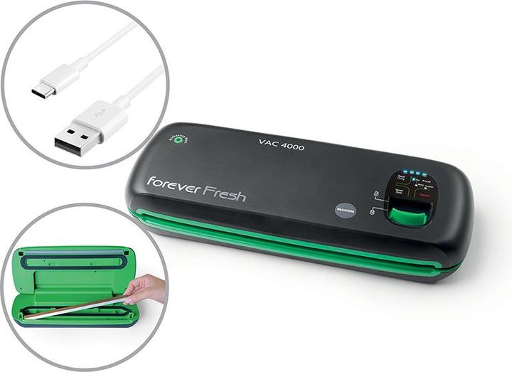 Immagine prodotto Macom VAC 4000 macchina per sottovuoto Nero, Verde