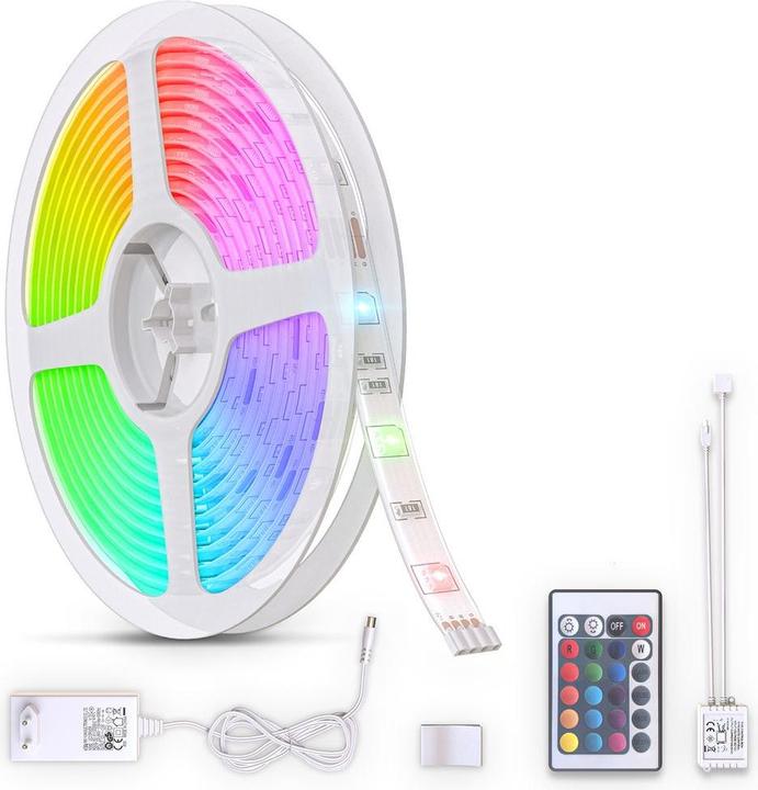 Immagine prodotto B.K.Licht Nastro LED RGB, 3 m, 90xRGB LED/0.11W (Interno)