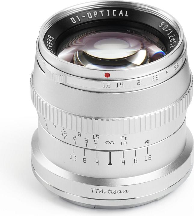 Produktbild TTArtisan Festbrennweite APS-C 50 mm f1.2 – MFT (Micro Four Thirds, APS-C / DX)