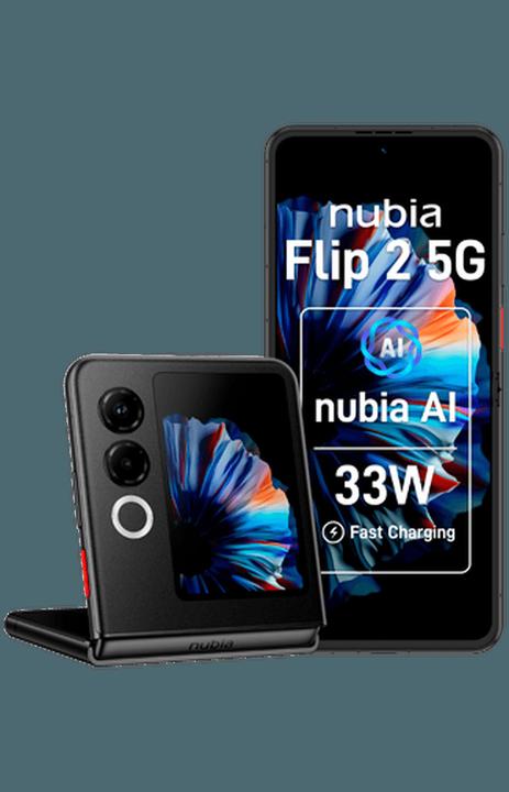 Produktbild Nubia Flip 2 5G 8GB/256GB Schwarz (256 GB, Schwarz, 6.90", 50 Mpx, 5G)