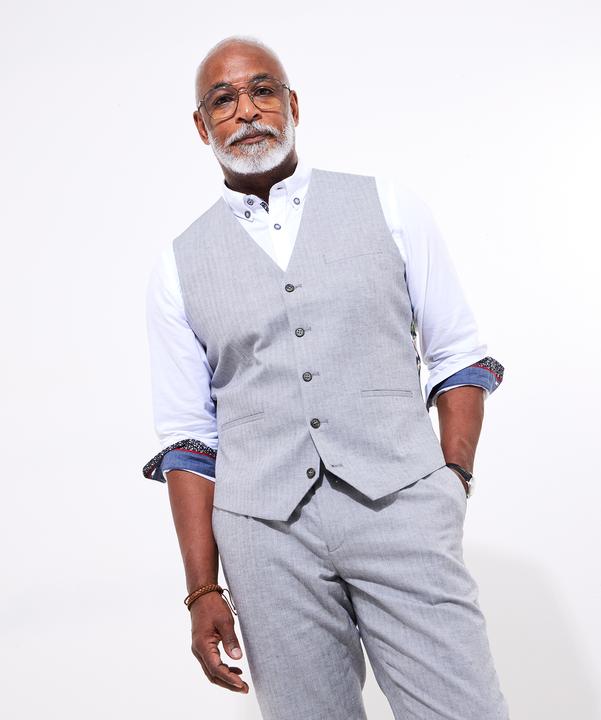Actual product image Joe Browns Herringbone Linen Blend Waistcoat (60)