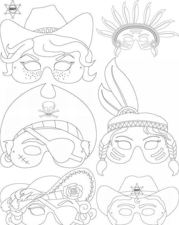 Productafbeelding Folia Kindermaskers Avontuur