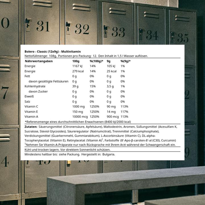 Actual product image Bolero Classic (Multivitamin, 12 x)