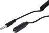 Actual product image Goobay Headphone extension 6.35 mm, spiral cable (5 m, Extension)