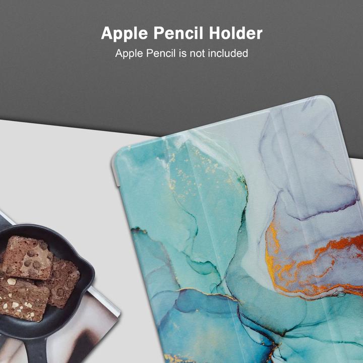 Actual product image Cadorabo Tablet Book Sleeve Colorful Marble (3, 4, IPad 2)