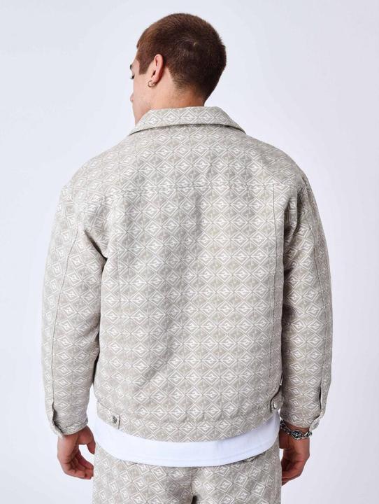 Produktbild Project X Paris Leinenjacke mit geometrischem Muster (S)