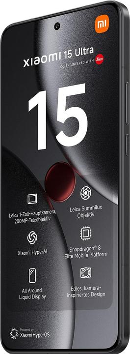 Produktbild Xiaomi 15 Ultra (512 GB, Black, 6.73", Dual SIM, 50 Mpx, 5G)