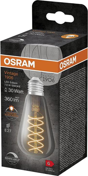 Immagine prodotto Osram Lampada vintage a LED (E27, 7.80 W, 360 lm, 1 x, G)